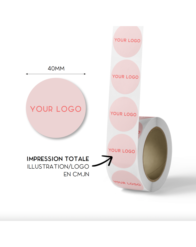 Stickers rond 4cm- Volledige opdruk