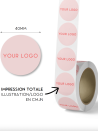 Round label - White (full print)