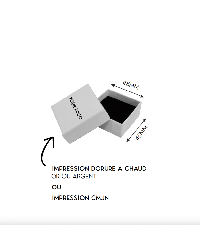 Juwelendoosje – Ringen of oorbellen – Wit