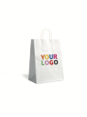 Sac Kraft Blanc M Torsadé – Votre Logo s’y Sentira Bien !