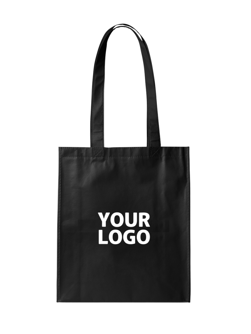 TOTEBAG "PARIJS" ZWART (38X42CM)