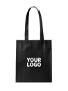 Sac coton "Paris" - NOIR (38x42cm)