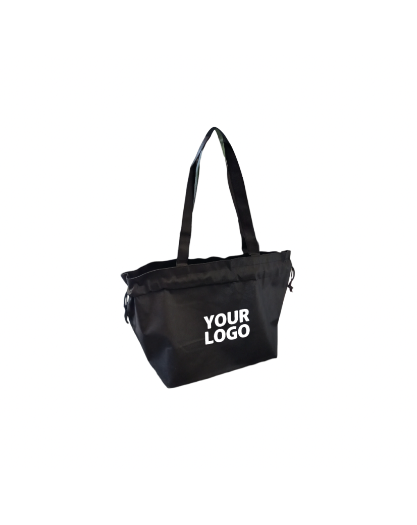 Sac Non Tissé Personnalisé Noir – Cabas Publicitaire modèle Nice M | Moonpack