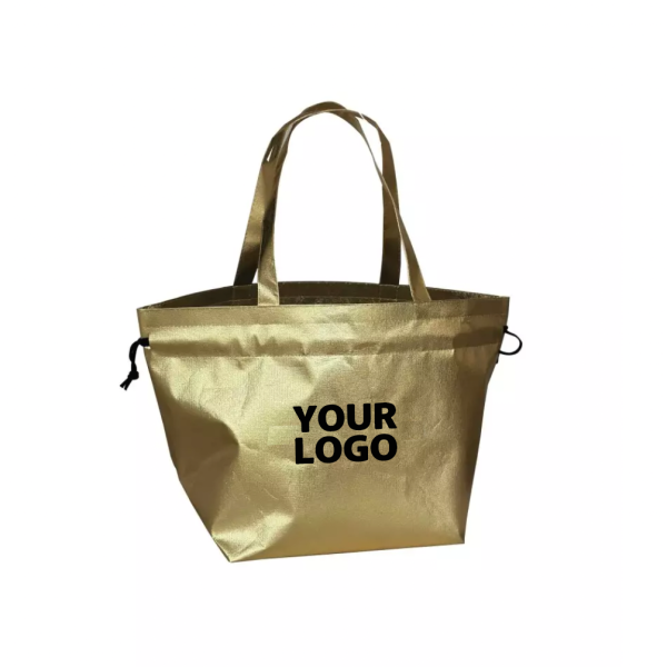 Sac Non Tissé Personnalisé Doré Métallisé – Cabas modèle Nice L