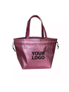 Sac Non Tissé Personnalisé Rose Métallisé – Cabas modèle Nice L