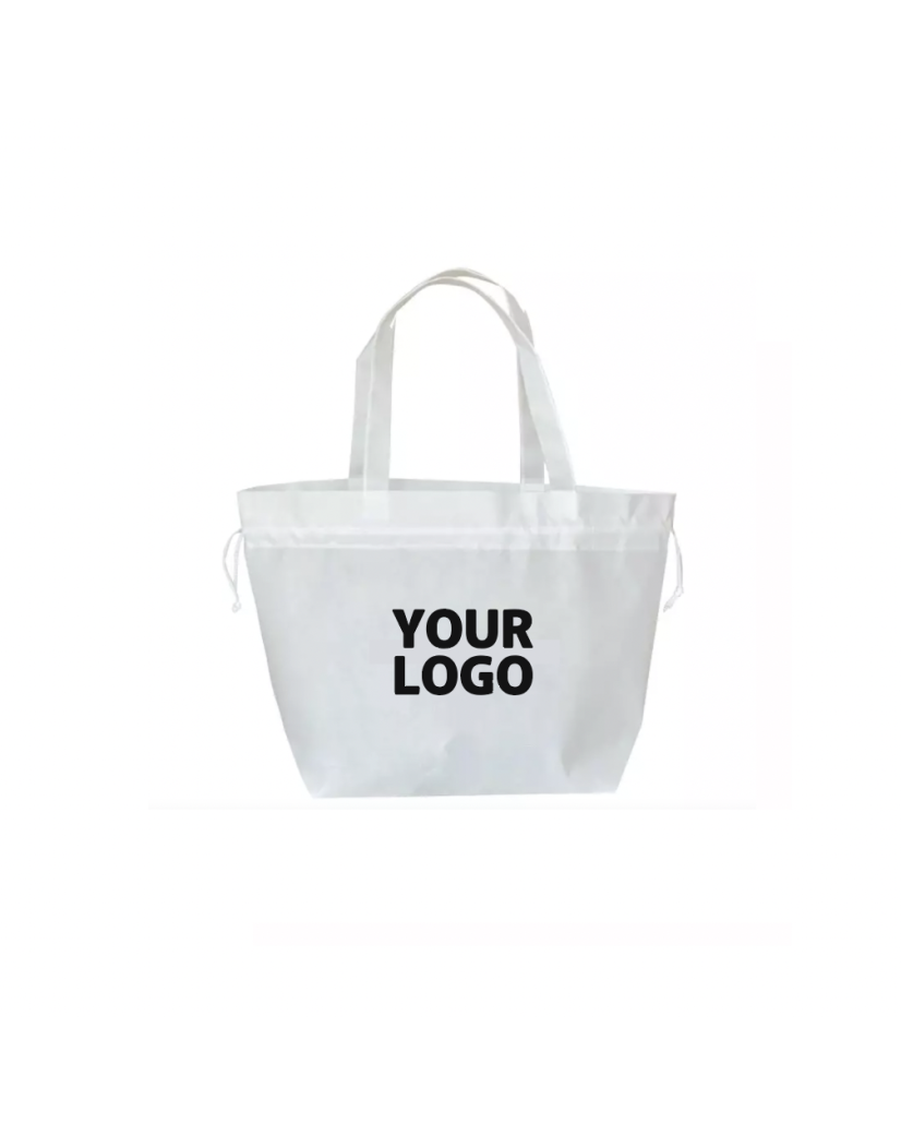Sac Non Tissé Personnalisé Blanc – Cabas Publicitaire modèle Nice L