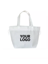 NONWOVEN DRAAGTAS "NICE" WIT L (58x24x35cm)