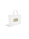 NONWOVEN DRAAGTAS "LILLE" - WIT M (40X10X30CM)