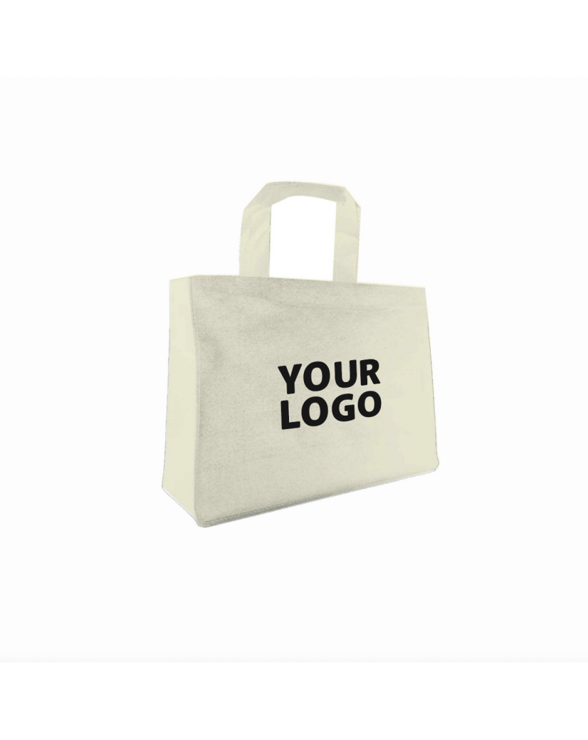 NONWOVEN DRAAGTAS "LYON" - BEIGE L (45X15X35CM)