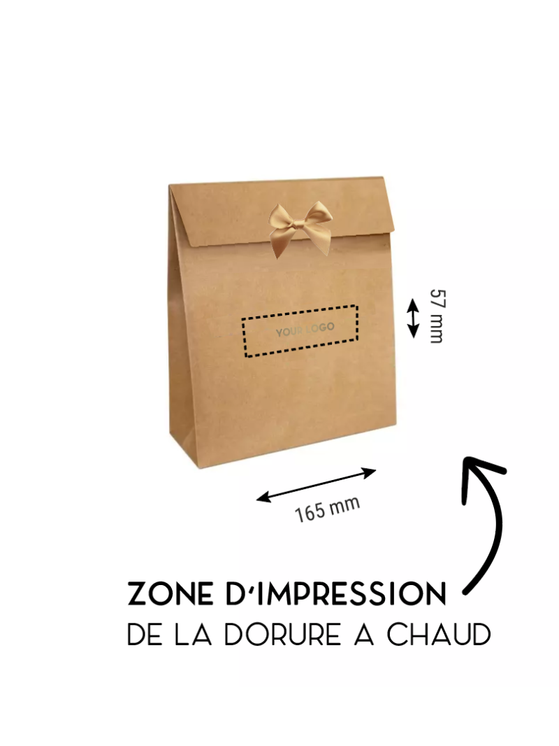 Geschenktüte - PRESTIGE – KRAFT L (30x12x40cm)