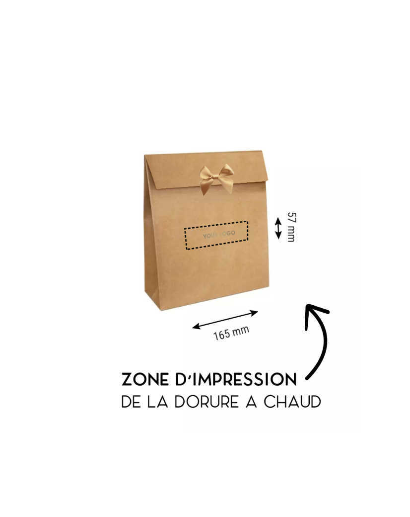 Geschenktüte - PRESTIGE – KRAFT L (30x12x40cm)