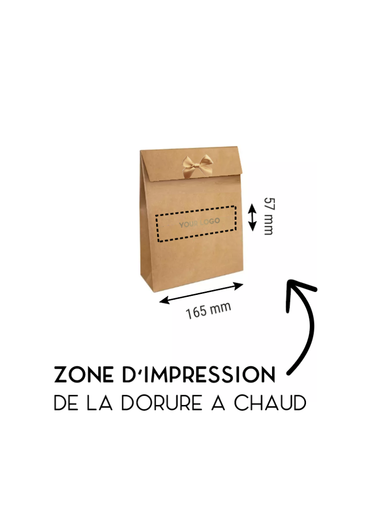 Geschenktüte - PRESTIGE – KRAFT M (20x10x30cm)