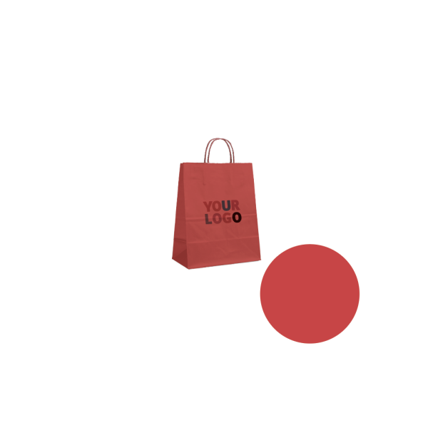 Papiertüte – Rot XS (14x8x21cm)