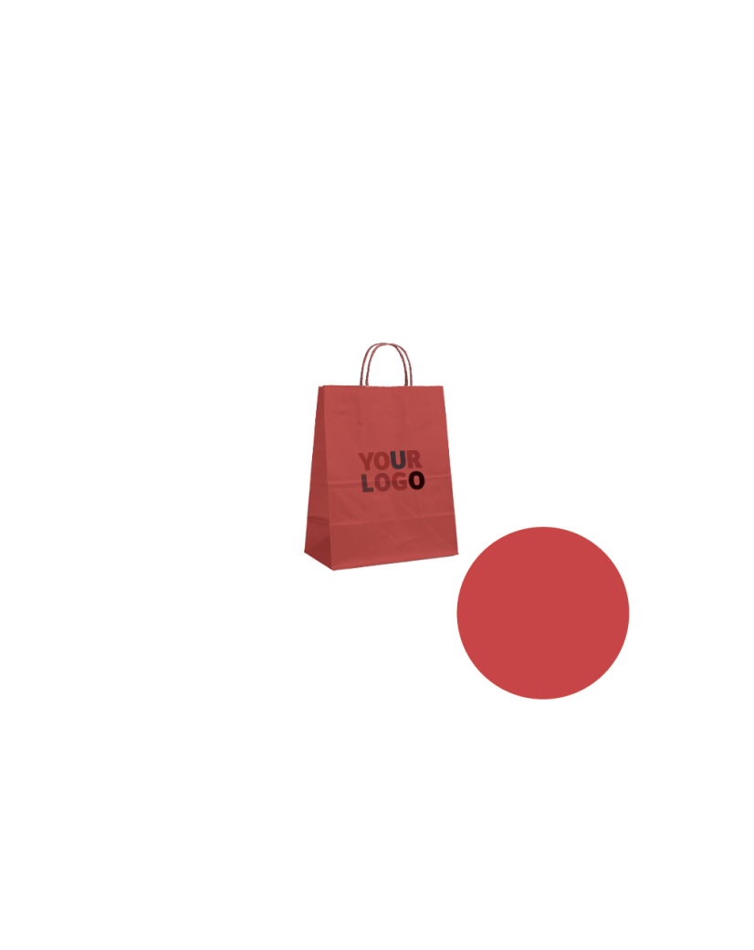 Papiertüte – Rot XS (14x8x21cm)