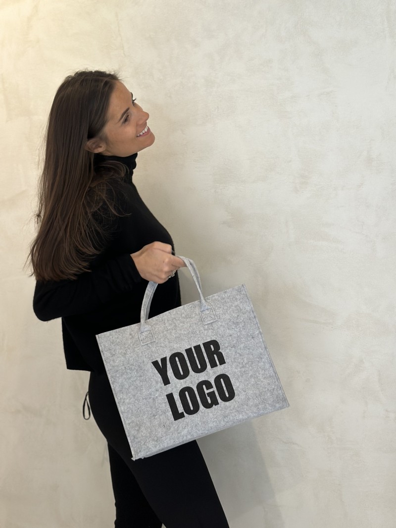 GRENOBLE TASCHEN - HELLGRAU - M (35,5x11x28,5cm)