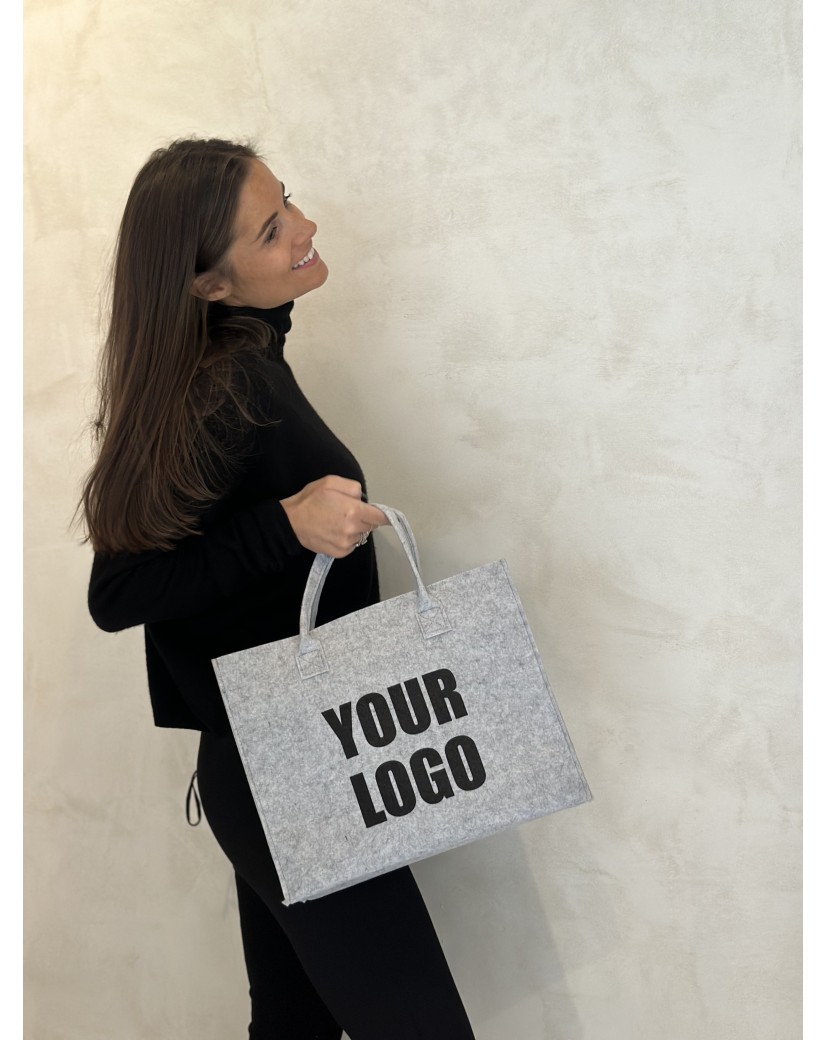 GRENOBLE TASCHEN - HELLGRAU - M (35,5x11x28,5cm)