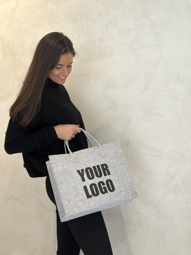 GRENOBLE TASCHEN - HELLGRAU - M (35,5x11x28,5cm)