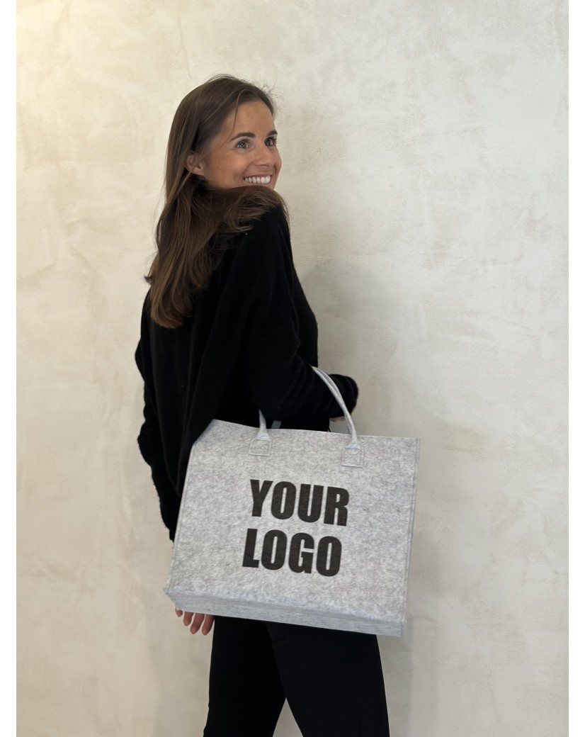 GRENOBLE TASCHEN - HELLGRAU - M (35,5x11x28,5cm)