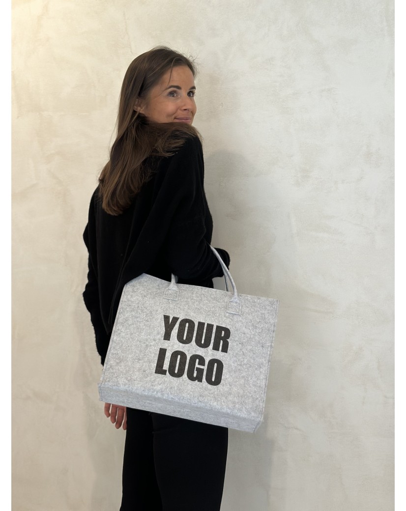 GRENOBLE TASCHEN - HELLGRAU - M (35,5x11x28,5cm)