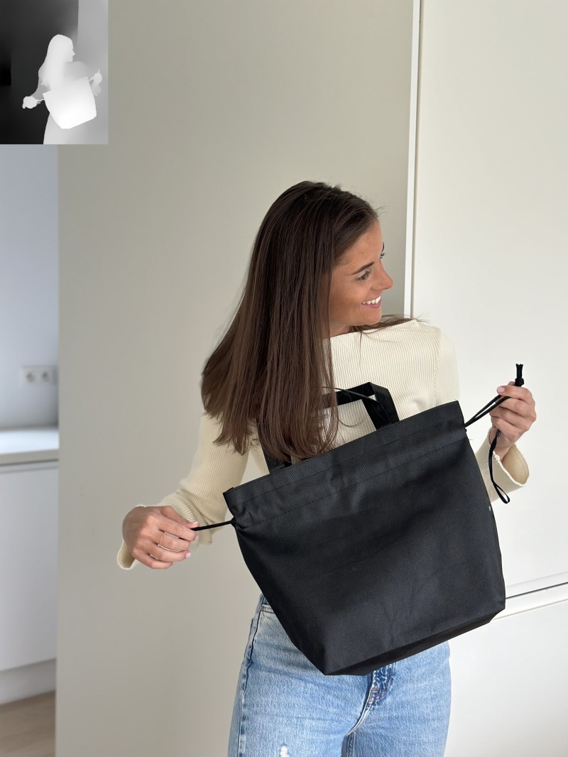 Nice Reusable Bag Red - M (40x14x30cm)