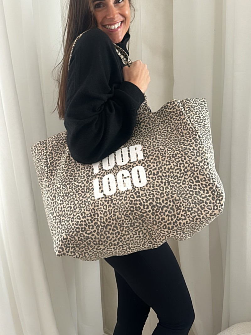 NANCY TASCHEN - LICHT LEOPARD 🤎 (43x15x36 cm)