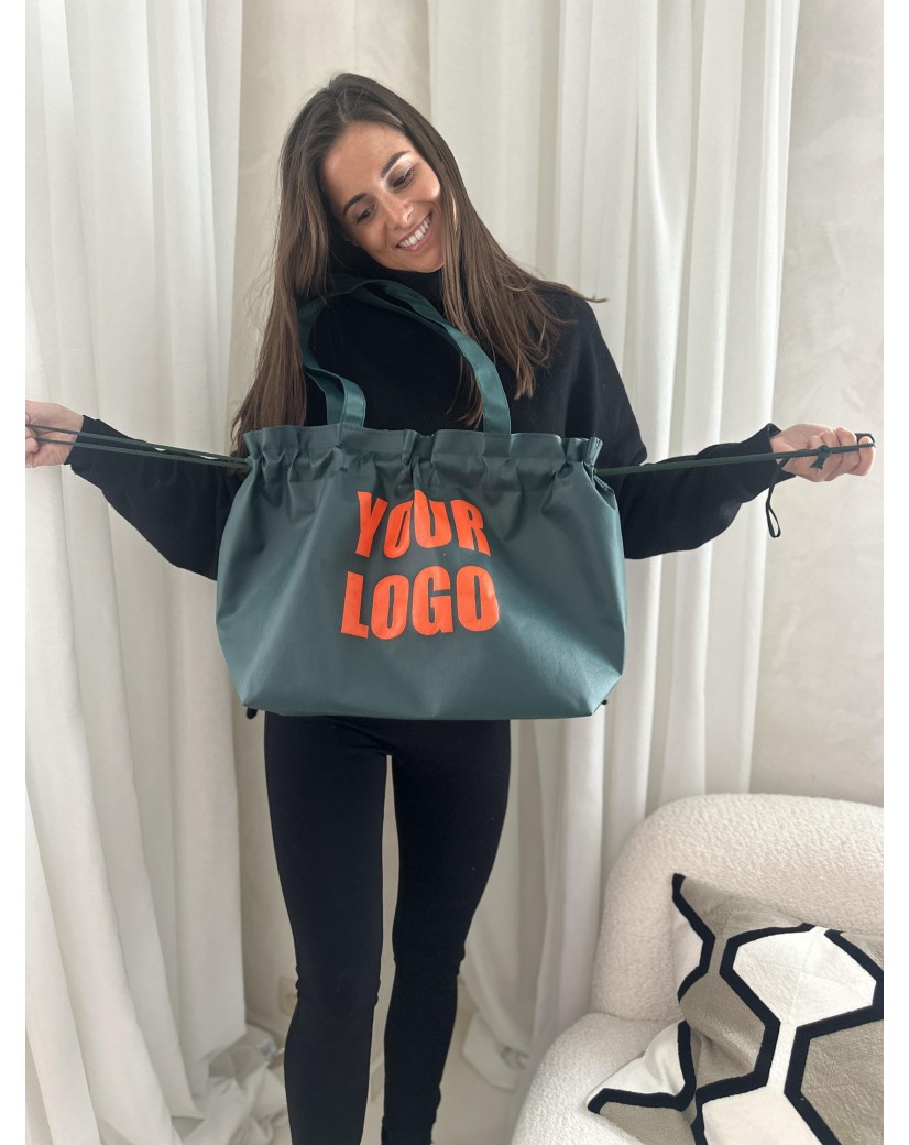 Nice Reusable Bag Forest Green L (58x24x35cm)