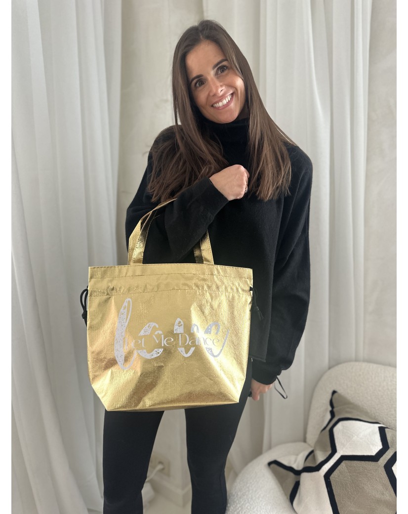 DRAAGTAS "NICE" GOUD – M (40x14x30 cm)