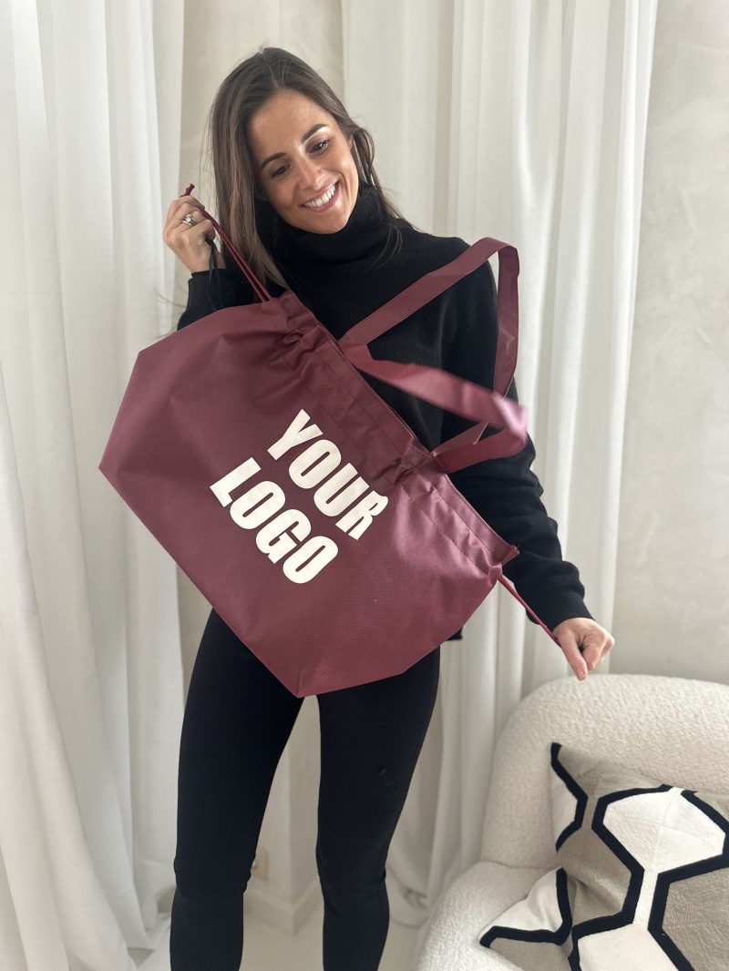 Nice Reusable Bag Bordeaux L (58x24x35cm)