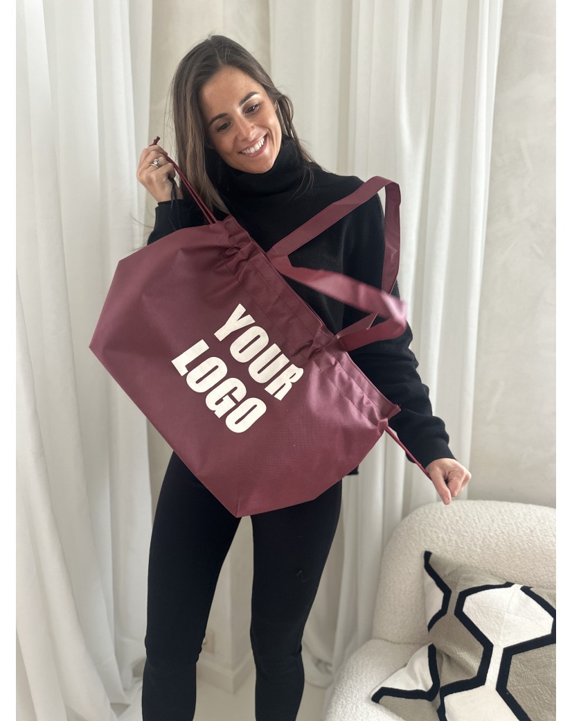 Nice Reusable Bag Bordeaux L (58x24x35cm)