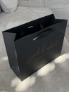 Moonpack Sac papier luxe poignées rubans - Noir XS