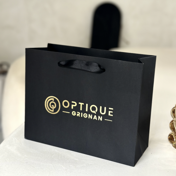 Luxury Paper Bag – Black – L (45x14x35 cm)