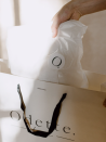 Sac papier Luxe Express- Blanc M (35x12x25cm)