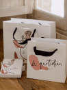 Sac papier Luxe Express - Blanc S (25x10x20cm)