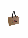 Moonpack Sac papier luxe poignées rubans - Kraft S