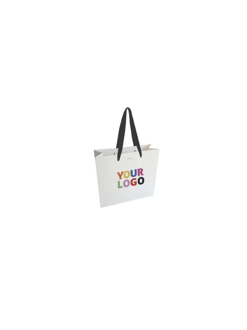 Weiße Luxuspapiertüte – Größe XS  (16x8x16cm)