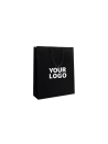 Luxury paper bags - Black S - Drawstring handles