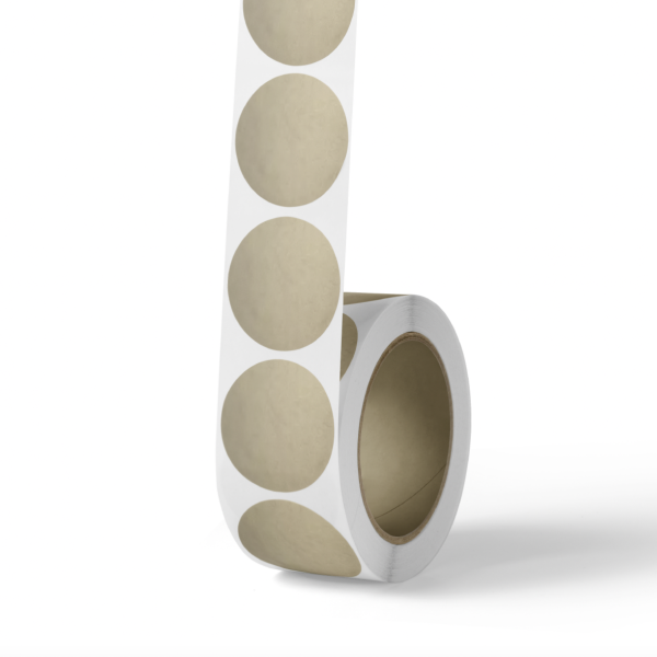 Sticker rond 4,5cm- Goud mat (zonder opdruk)