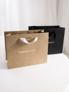 Moonpack Sac papier luxe poignées rubans - Kraft XS