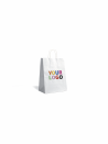 Twisted Handle Bags – White XS (14x8x21cm)