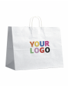 TAS MET GEDRAAID HANDVAT - WIT XL (50x18x39cm)
