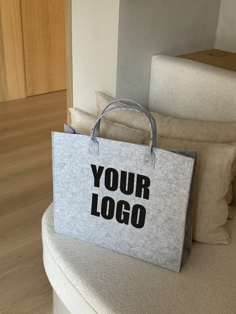 GRENOBLE TASCHEN - HELLGRAU - L (42x12x35cm)
