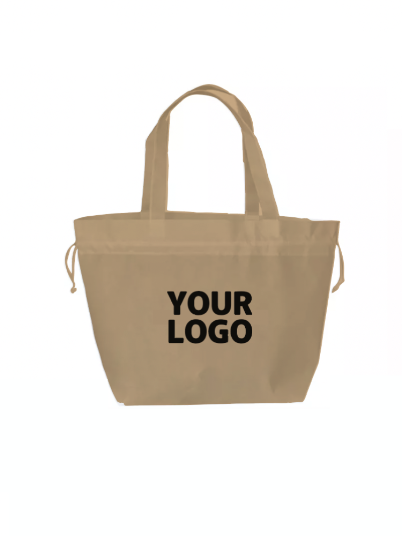Sac Non Tissé Personnalisé Beige - Cabas Publicitaire Nice L | Moonpack