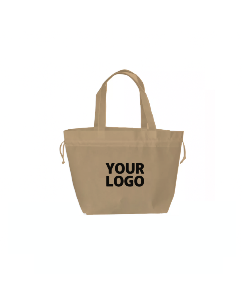 Sac Non Tissé Personnalisé Beige - Cabas Publicitaire Nice L | Moonpack