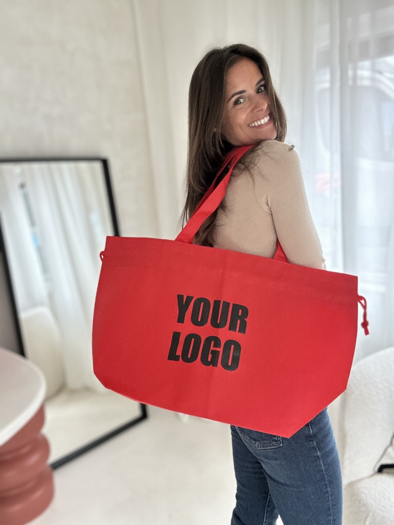 Nice Reusable Bag Red L (58x24x35cm)