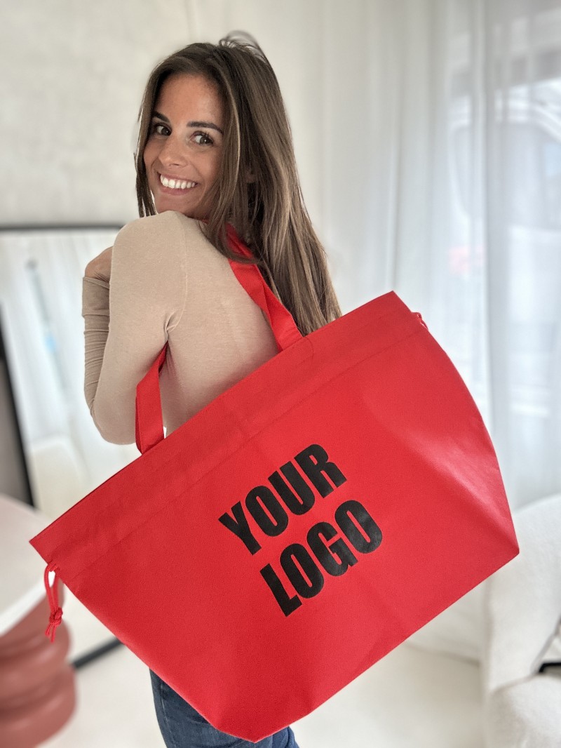 Nice Reusable Bag Red L (58x24x35cm)