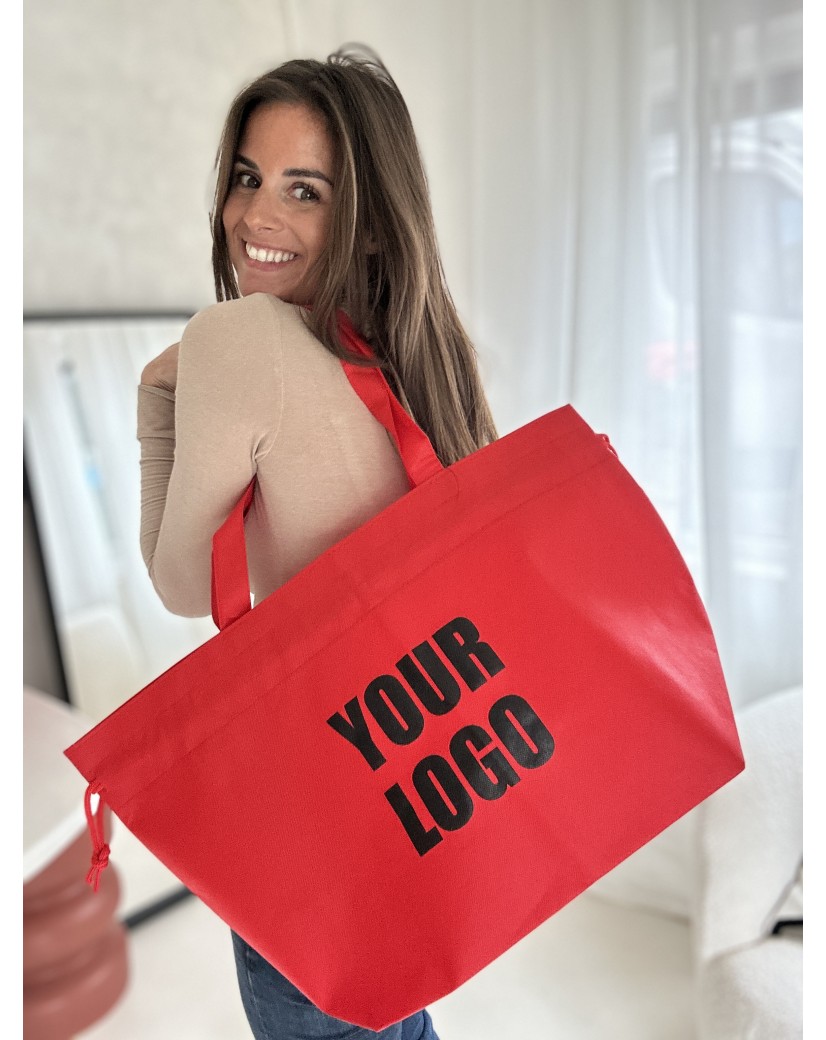 Nice Reusable Bag Red L (58x24x35cm)