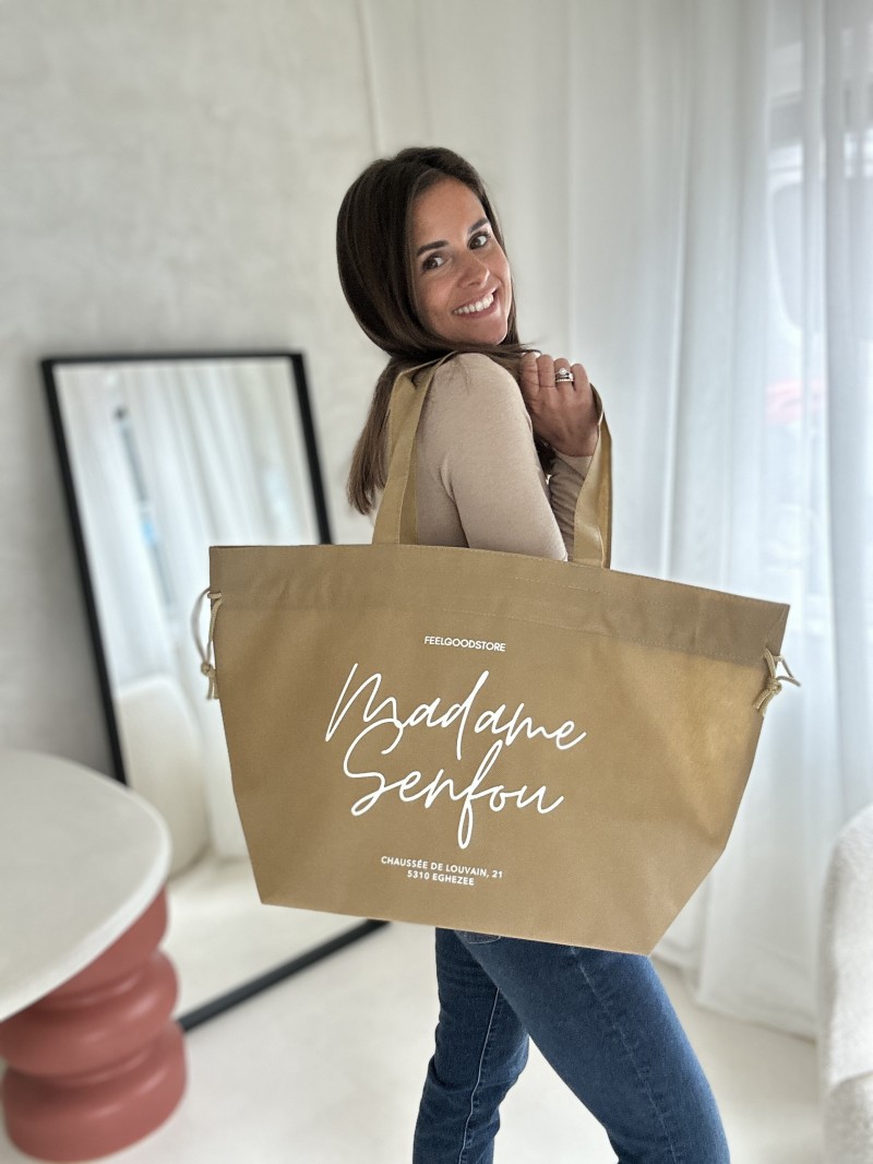 SAC NICE BEIGE L (58x24x35cm)