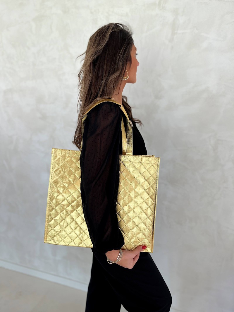 BOLSO OSLO - ORO - (41x12x35 cm)