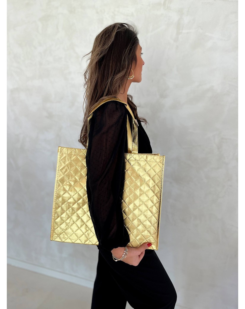BOLSO OSLO - ORO - (41x12x35 cm)