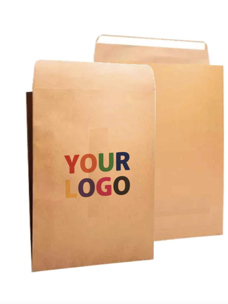 Extra starker wiederverschließbarer Kraftpapier-Versandbeutel Mango L (38x9x58cm)